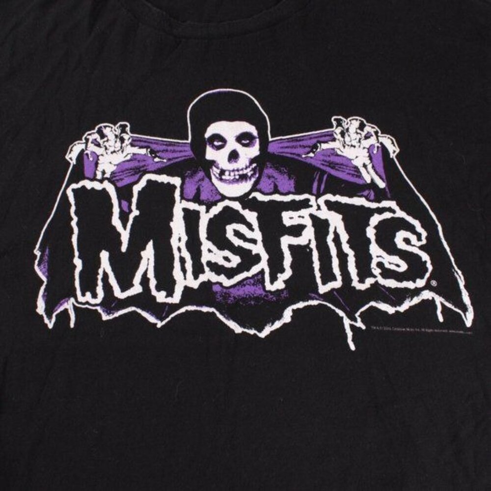 Vintage THE MISFITS Mens XL Shirt Punk Rock Band Music Skeleton Hard Core - Picture 2 of 5